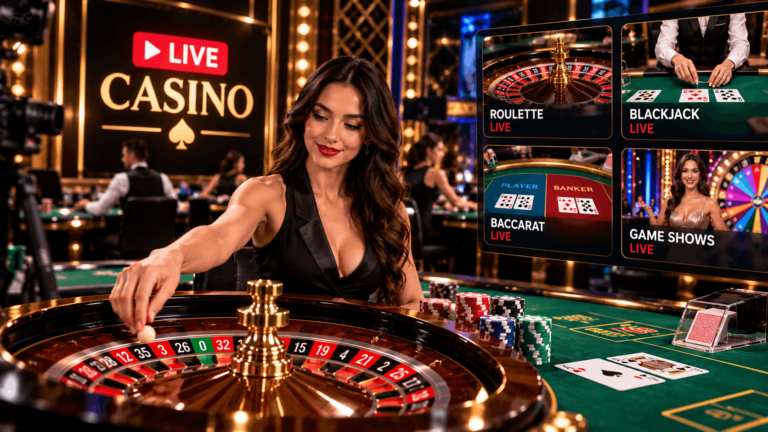 casino live glamour avec croupiere en direct